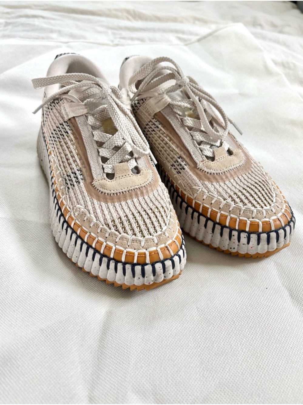 Chloe Nama Sneaker in Biscotti Beige size 36 - Picture 4 of 11